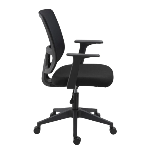 Silla de Oficina Douglas con brazos y ruedas negra