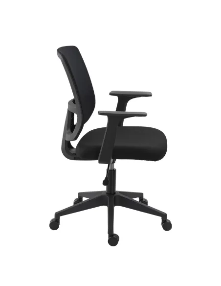 Silla de Oficina Douglas con brazos y ruedas negra