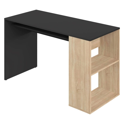 Mesa escritorio con estanteria negra Yale