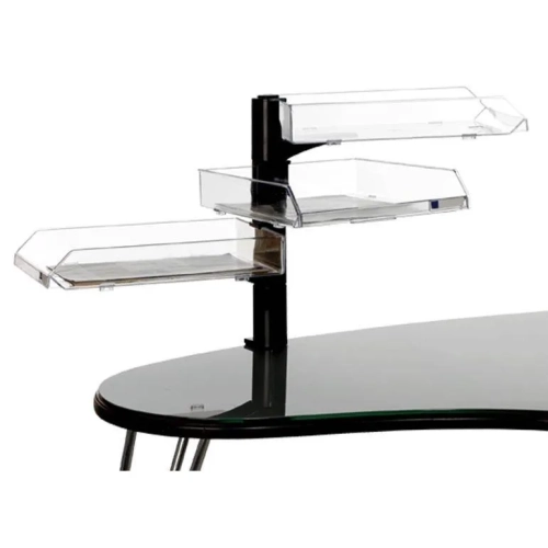 Conjunto giratorio 3 bandejas transparentes