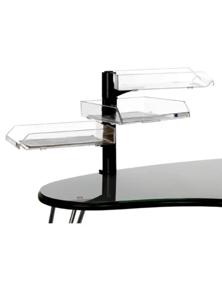 Conjunto giratorio 3 bandejas transparentes