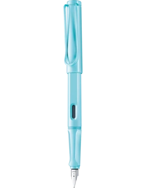 Pluma Lamy Safari azul pastel brillante