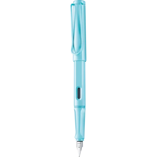 Pluma Lamy Safari azul pastel brillante