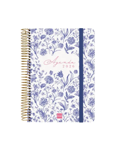 Agenda 16 meses Cloe Finocam E10 semana vista azul