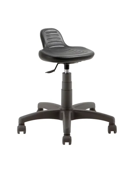 Taburete profesional bajo poliuretano con ruedas