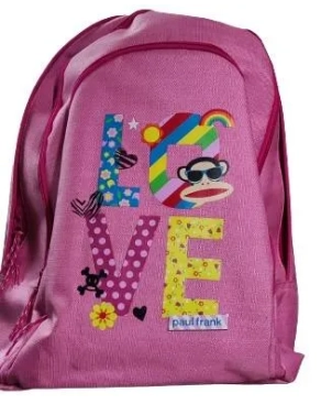 Mochila escolar Paul Frank rosa