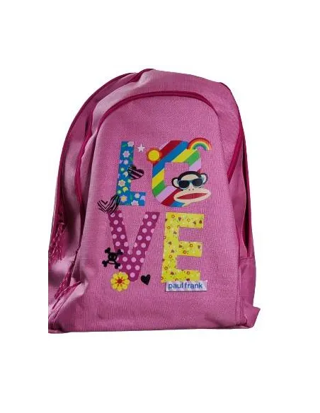 Mochila escolar Paul Frank rosa