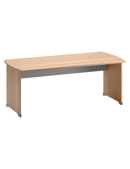 Mesa oficina madera Quarta Plus patas rectas 140x80 haya