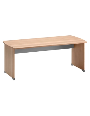 Mesa oficina madera Quarta Plus patas rectas 180x80 haya