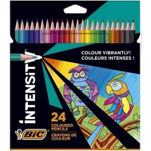 Lapices de colores bic Intensity caja 24 unidades