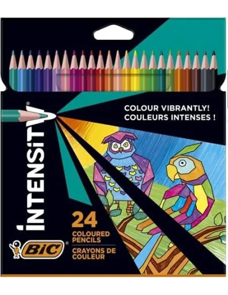 Lapices de colores bic Intensity caja 24 unidades