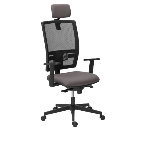 Silla oficina syncro Activ con brazos y cabezal