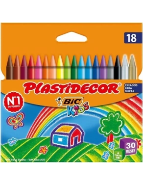 Ceras Plastidecor Bic Kids 18 colores