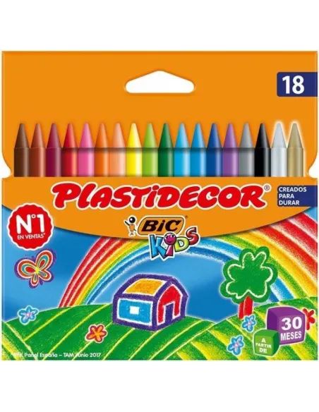 Ceras Plastidecor Bic Kids 18 colores