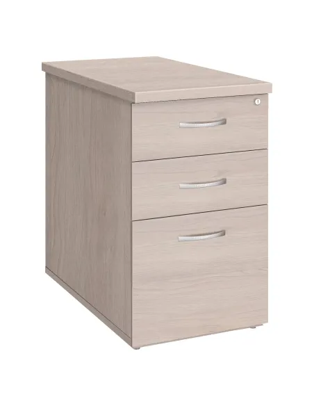 Cajonera oficina 3 cajones altura Mesa fondo 60 roble gris