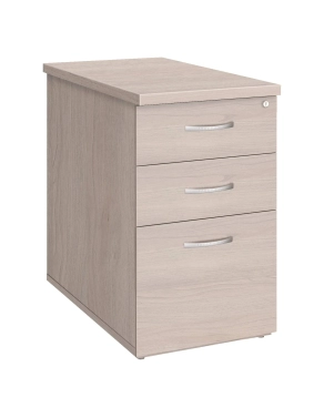 Cajonera oficina 3 cajones altura Mesa fondo 80 roble gris