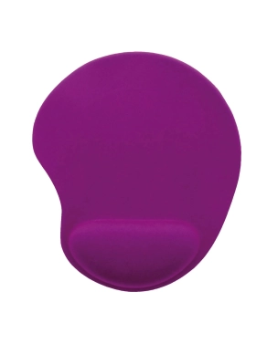 Alfombrilla ratón reposamuñecas de gel ergonómica violeta