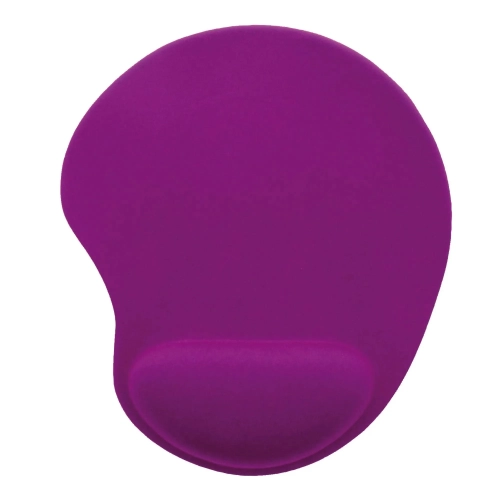 Alfombrilla ratón reposamuñecas de gel ergonómica violeta
