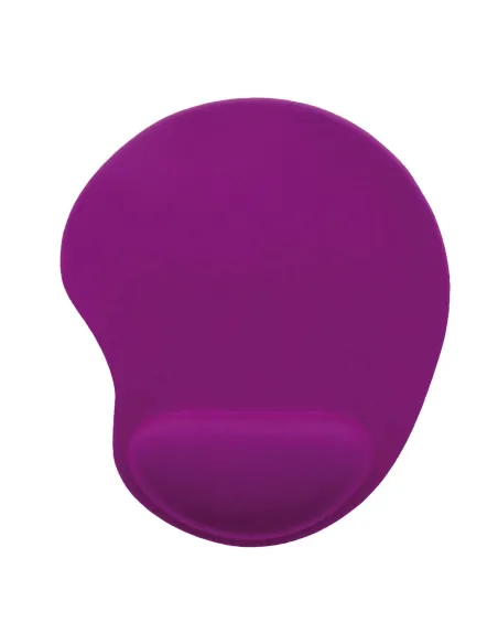 Alfombrilla ratón reposamuñecas de gel ergonómica violeta