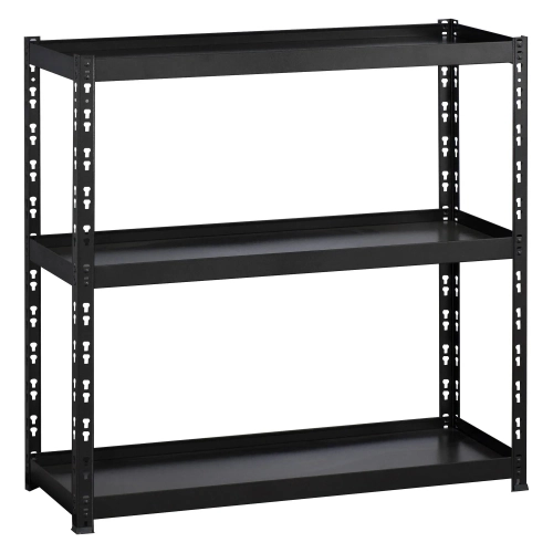 Estanteria metálica 97 cm con estantes metálicos con borde