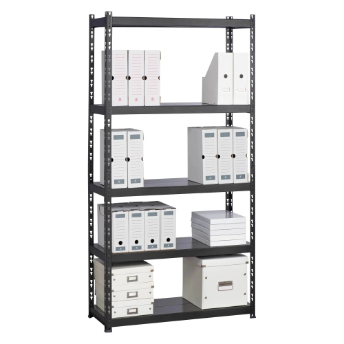 Estanteria metálica 192 cm con estantes metalicos  sin borde