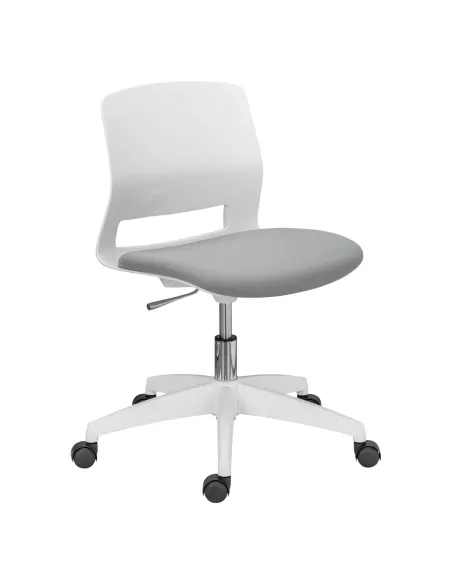 Silla de oficina con ruedas Karel gris