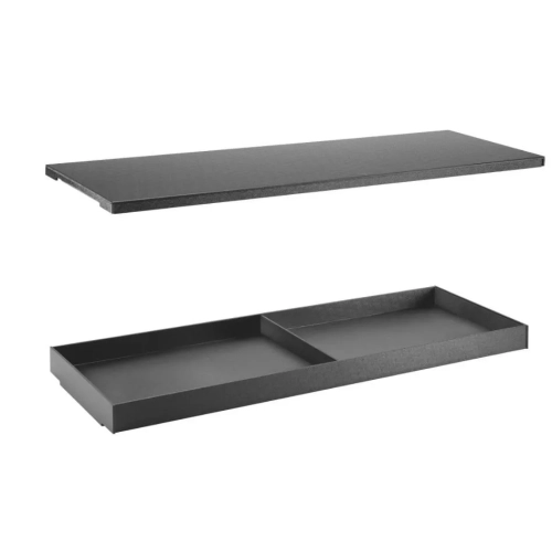 Base y tapa para organizador clasificador 90 cm negro