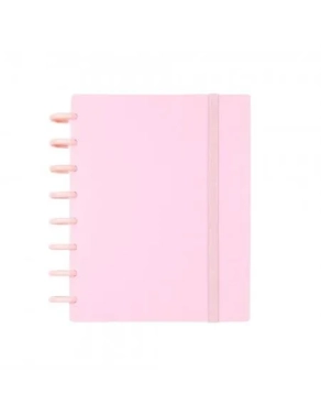 Cuaderno Ingeniox hojas extraíbles A5 cuadriculado rosa