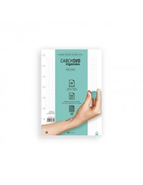 Recambio Ingeniox A4 50 hojas cuadriculado