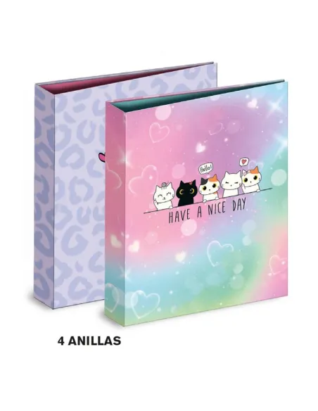 Carpeta 4 anillas folio Senfort Catts