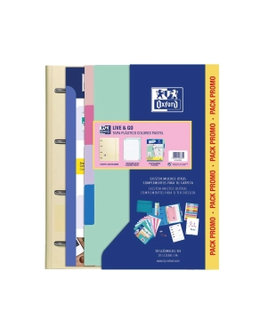 Carpeblock Oxford Live&Go con recambio colores pastel