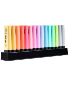 Fluorescente Stabillo Boss 15 marcadores surtidos pastel