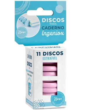Discos cuaderno ingeniox 11 unidades rosa