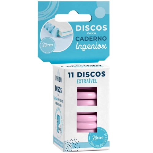 Discos cuaderno ingeniox 11 unidades rosa