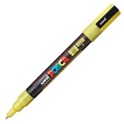 Posca PC-3ML rotulador purpurina amarillo