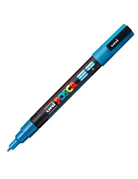 Posca PC-3ML rotulador purpurina azul