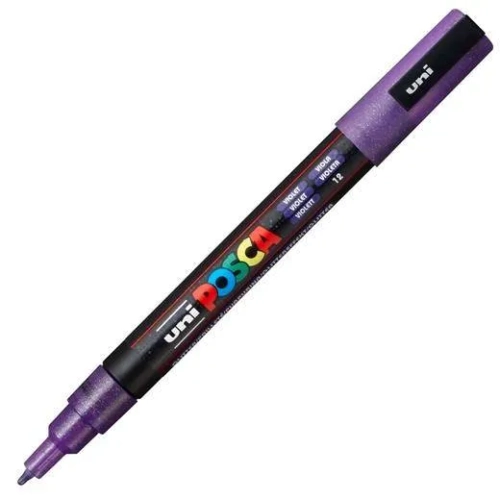 Posca PC-3ML rotulador purpurina violeta