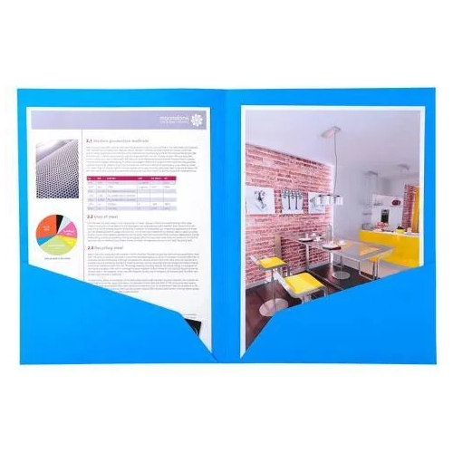 Subcarpeta Doble Bolsillo A4 azul