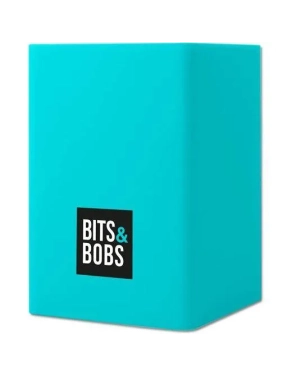 Cubilete de silicona Bits Bobs portalapices azul