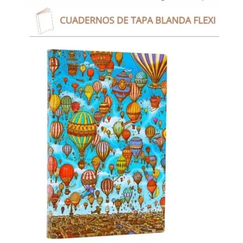 Cuaderno Paperblanks Flexi Festival de globos Midi Liso