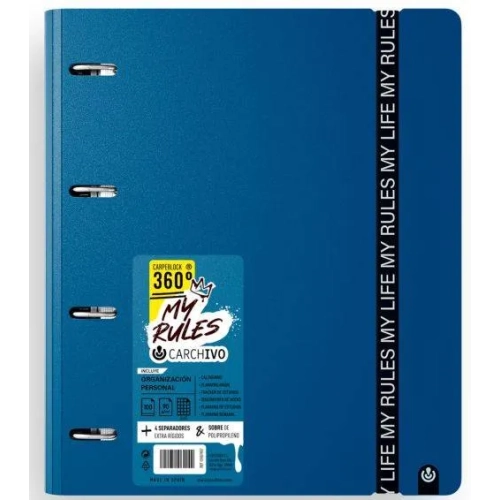 Carpeblock Carchivo My Rules azul