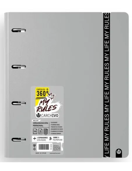 Carpeblock Carchivo My Rules gris