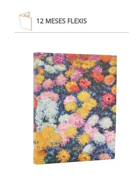 Agenda Paperblanks flexis Crisantemos de Monet Ultra dia