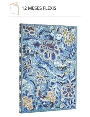 Agenda Paperblanks Flexis Sauce Azul Midi apaisado