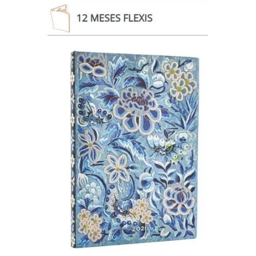 Agenda Paperblanks Flexis Sauce Azul Midi apaisado