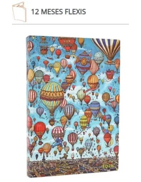 Agenda Paperblanks Flexi Festival Globos Midi dia por pagina