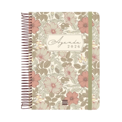Agenda anual Finocam Cloe E/10 dia por pagina marron