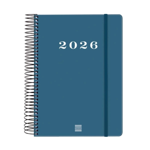 Agenda anual Finocam My E10 dia pagina azul