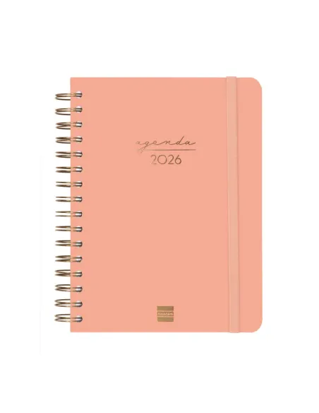 Agenda anual Finocam Alma E10 dia pagina coral