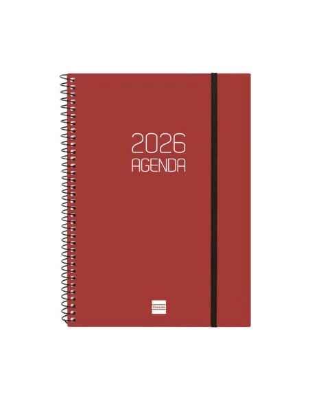 Agenda Finocam Opaque E10 215x155 semana vista burdeos